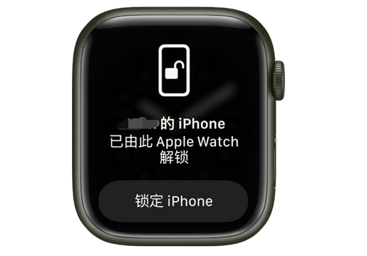 法库苹果手机维修分享用 AppleWatch 解锁配备面容 ID 的 iPhone方法 