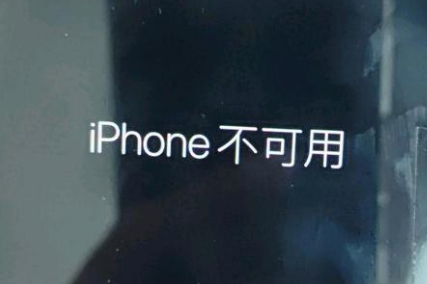 法库苹果服务网点分享锁屏界面显示“iPhone 不可用”如何解决 