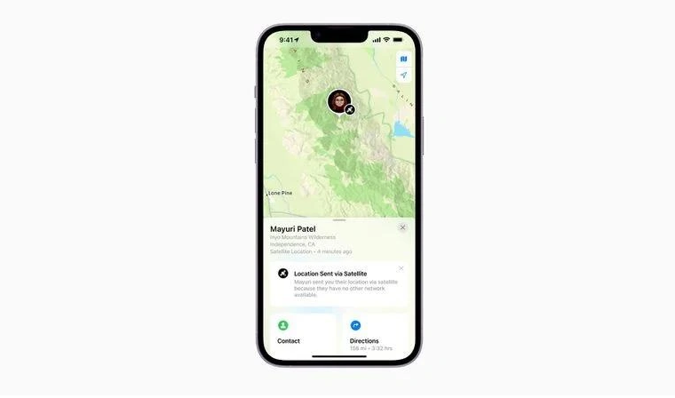 法库苹果14维修分享iPhone14系列中 FindMy功能通过卫星分享位置方法教程 