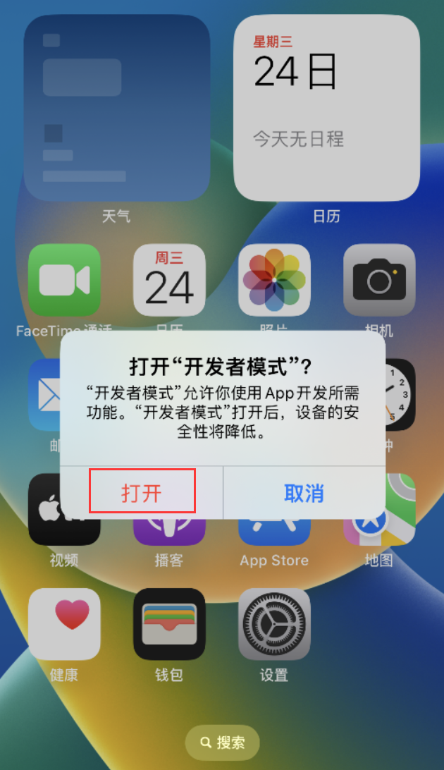 法库苹果手机维修分享如何打开开发者模式 