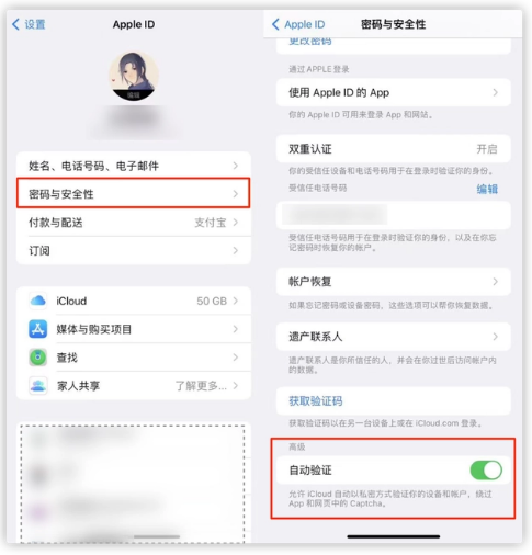 法库苹果手机维修分享iOS 16 自动验证功能开启方法 