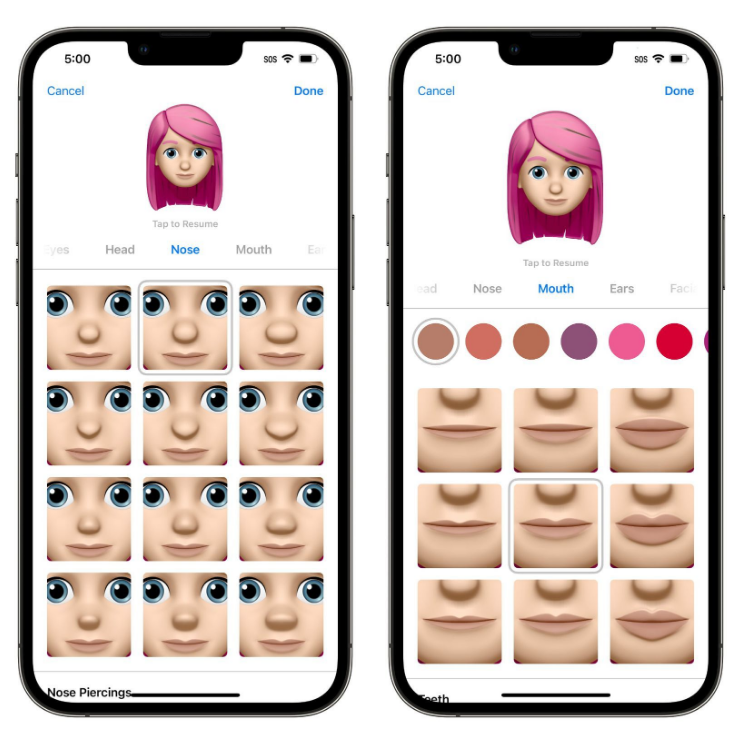 法库苹果手机维修分享​iOS 16中的拟我表情有了哪些变化和升级 